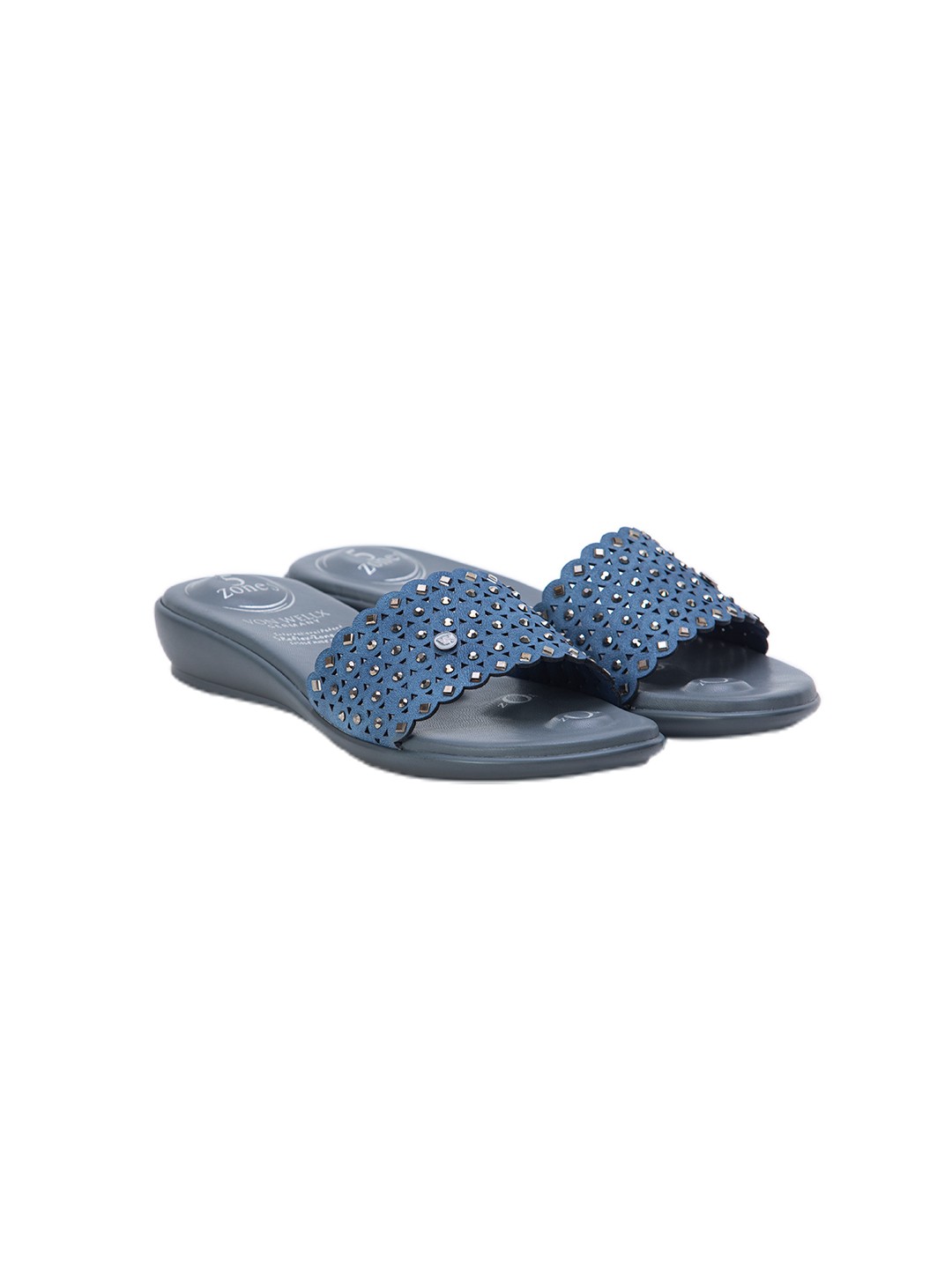 Buy Von Wellx Germany Comfort Vivre Blue Slippers Online in Rajasthan