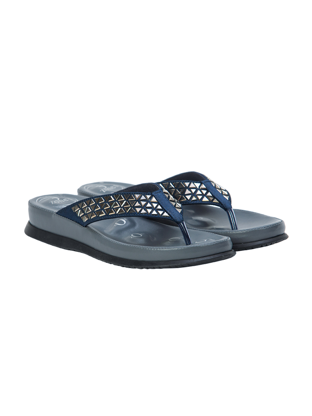 Buy Von Wellx Germany Comfort Beam Blue Slippers Online in Rajasthan