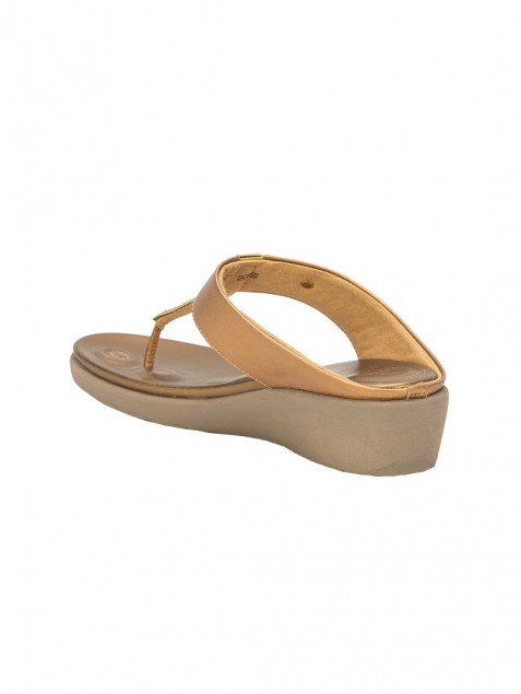 Buy Von Wellx Germany Comfort Silken Golden Slippers Online in Rajasthan